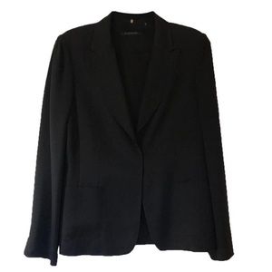 Elie Tahari Black Silk Blazer
